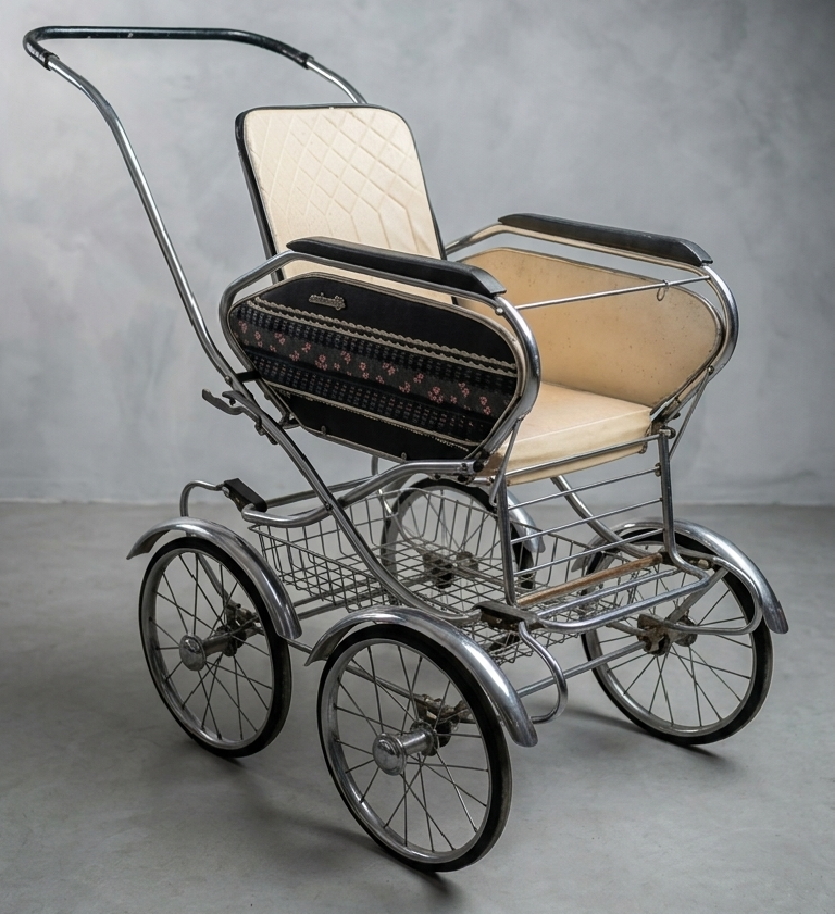 Antique Decorative Metal BabyCarriage